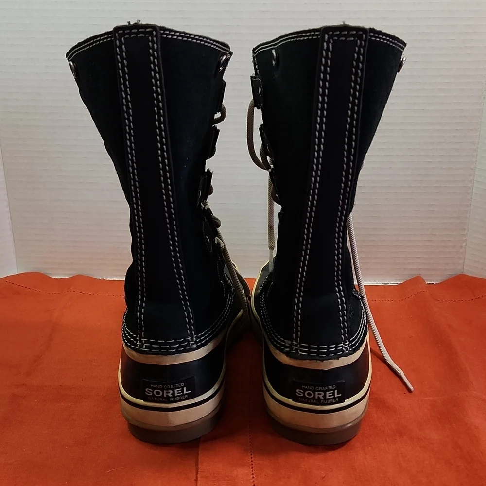 SOREL Joan of Arctic Black Suede Waterproof Winter Boot with Bootliner (6) - Picture 6 of 13